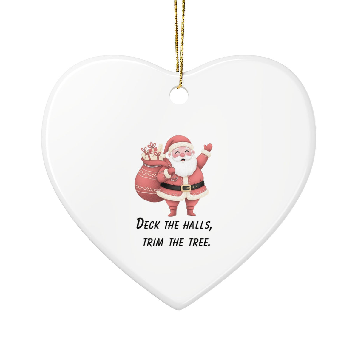 Santa Claus Ceramic Ornament