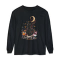 Black Cat Moon Long Sleeve Shirt — "Bewitched by You" Gothic Cat Tee