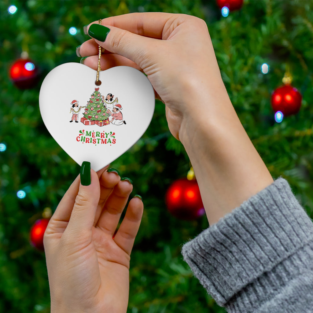 Personalized Kids & Family Ceramic Ornament