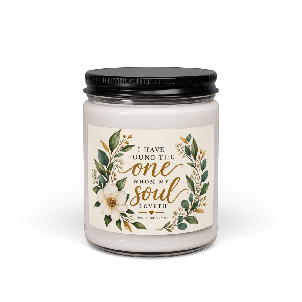 Scented Soy Candle Wedding Gift, 9oz Glass Jar Candle, Bridesmaid Gift, Love Quote Candle, Bridal Shower Favor, Anniversary Gift