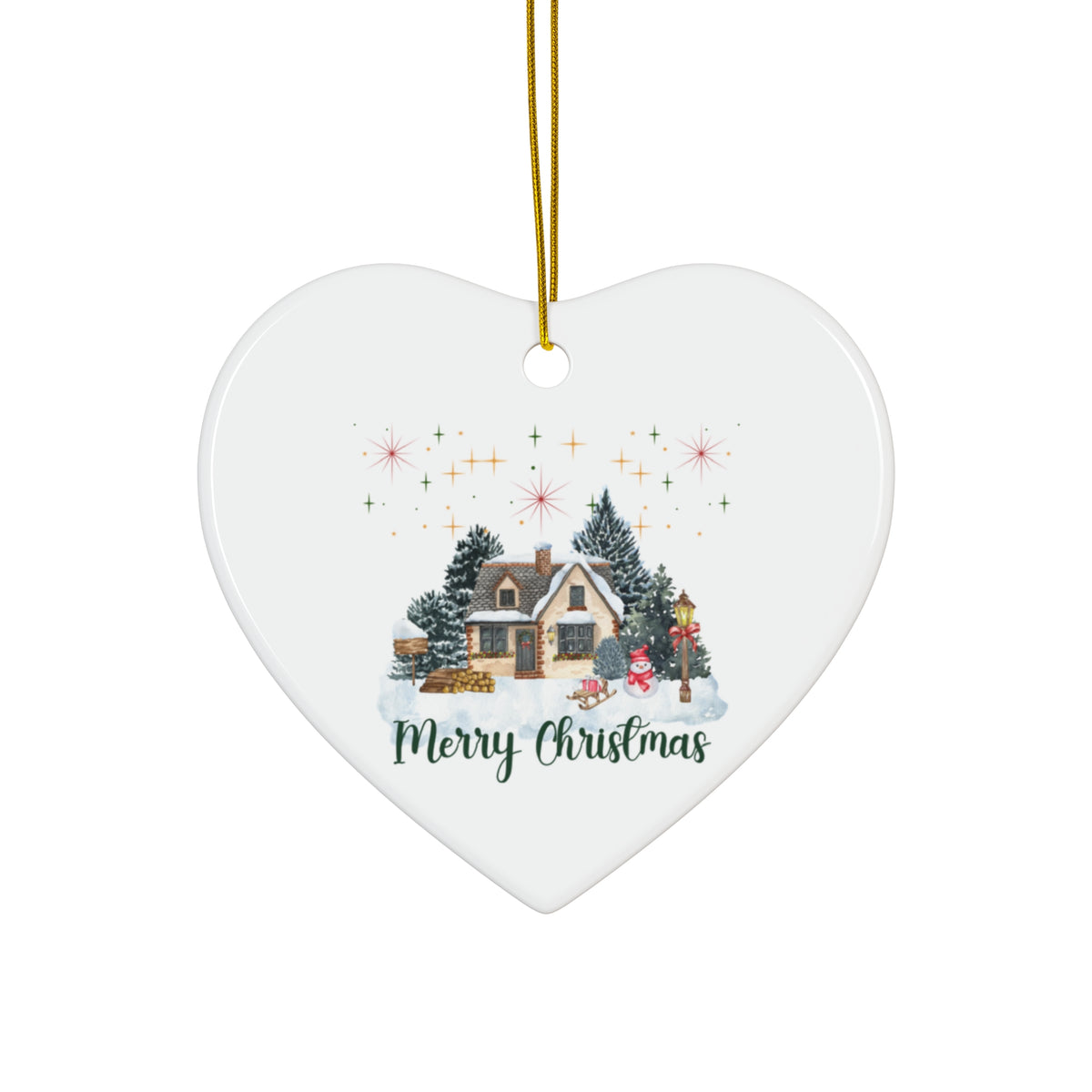 Personalized Photo Ceramic Star Ornament