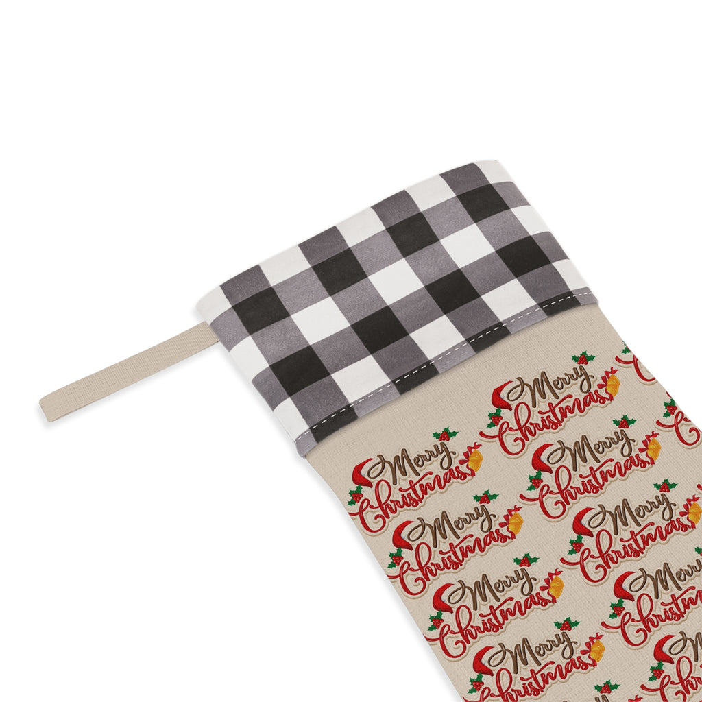 Buffalo Plaid Personalized Christmas Stocking