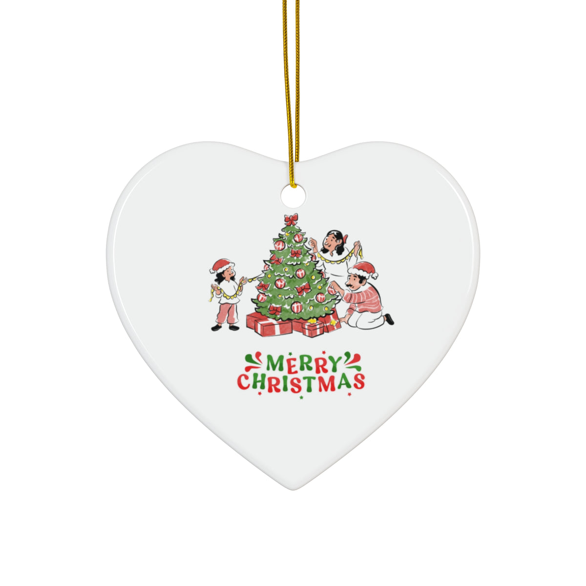 Personalized Kids & Family Ceramic Ornament