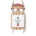 Personalized Wooden Sled Ornament