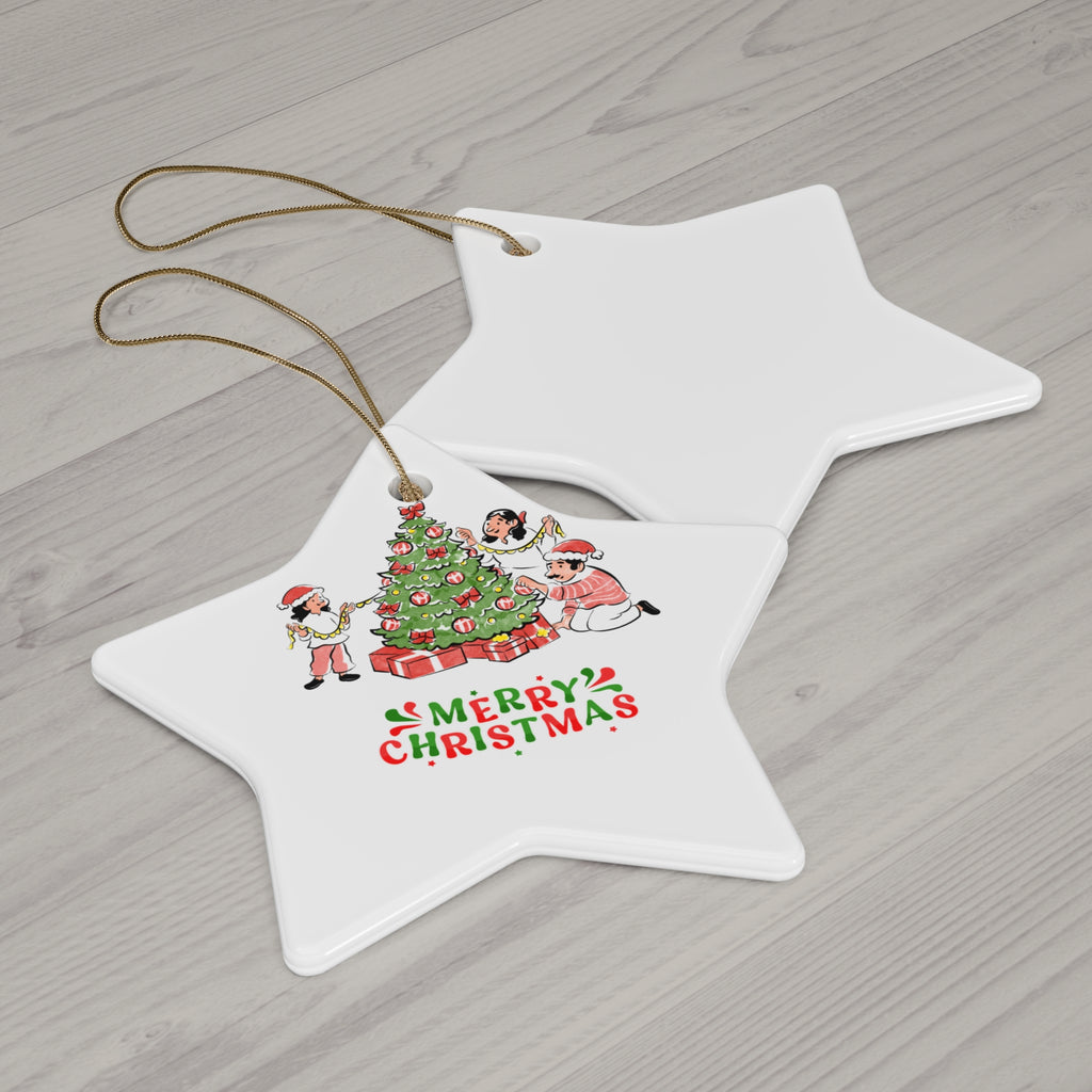 Personalized Kids & Family Ceramic Ornament