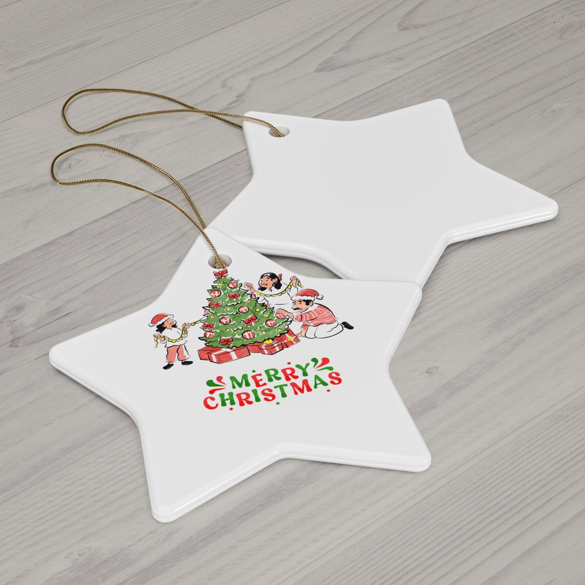Personalized Kids & Family Ceramic Ornament
