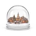 Double-Sided Winter House Snow Globe