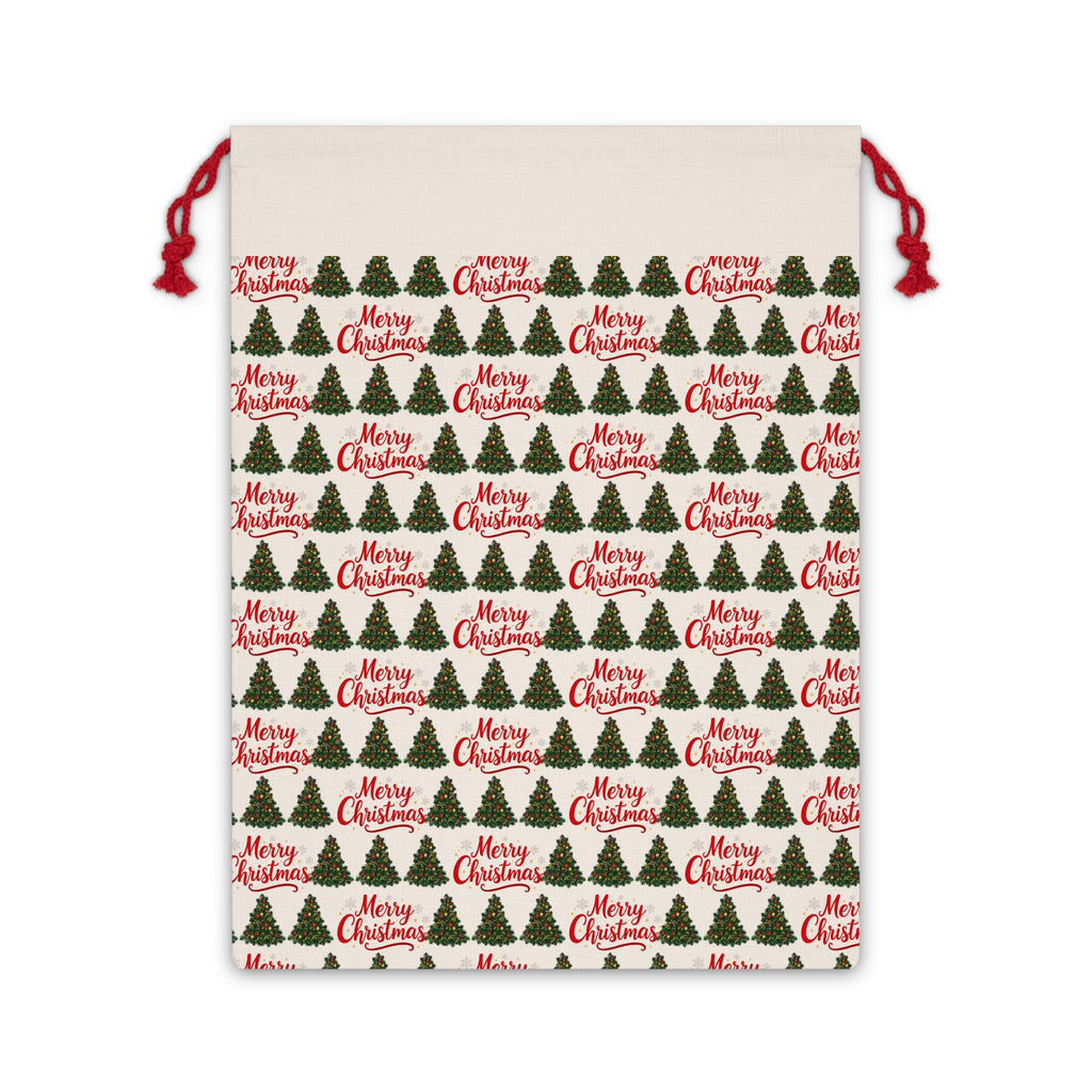 Merry Christmas Drawstring Gift Bag