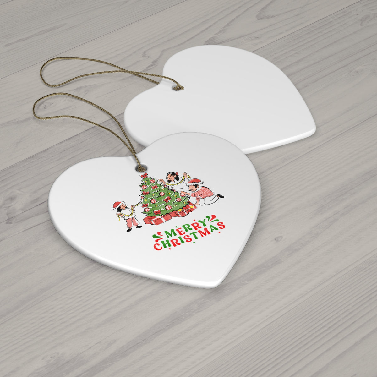 Personalized Kids & Family Ceramic Ornament