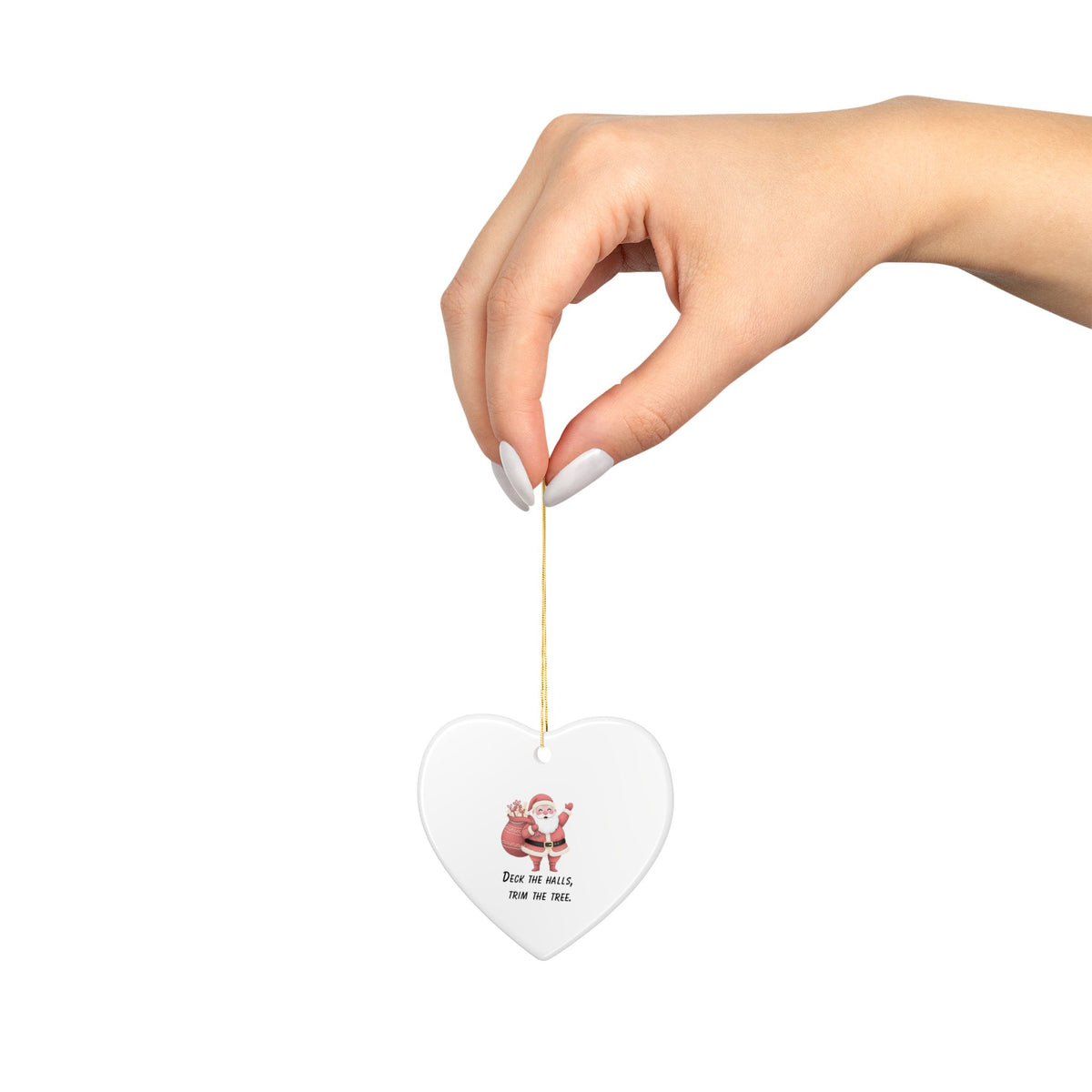 Santa Claus Ceramic Ornament