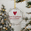 Love Is Patient Scripture Ornament
